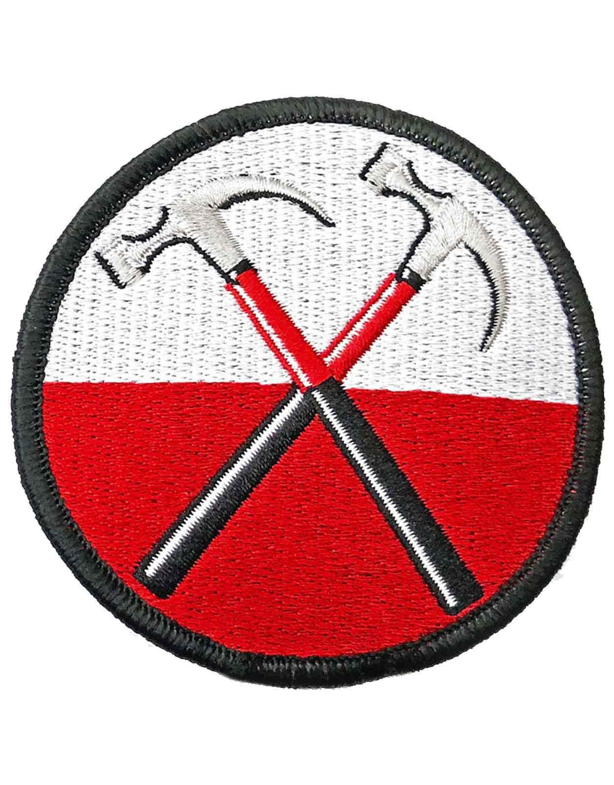 Pink Floyd The Wall Hammers Circle Band Logo Official Iron-On Patch for Jackets, Bags & DIY Crafts - Vintage Rock Music Merchandise