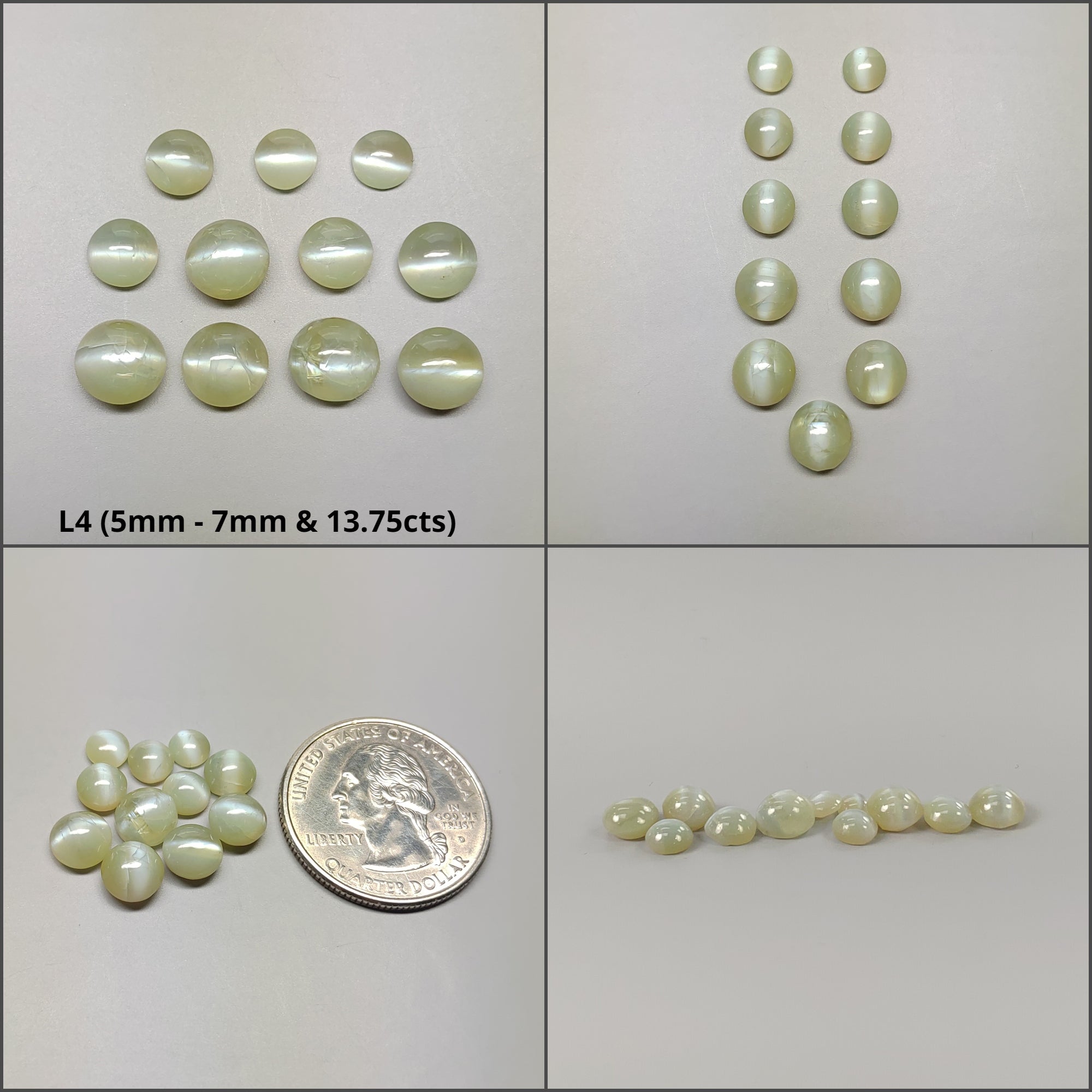 Natural Untreated Chrysoberyl Cat's Eye Gemstone Cabochon - Round & Oval Shapes for Jewelry Making, Healing Crystals & Collectibles
