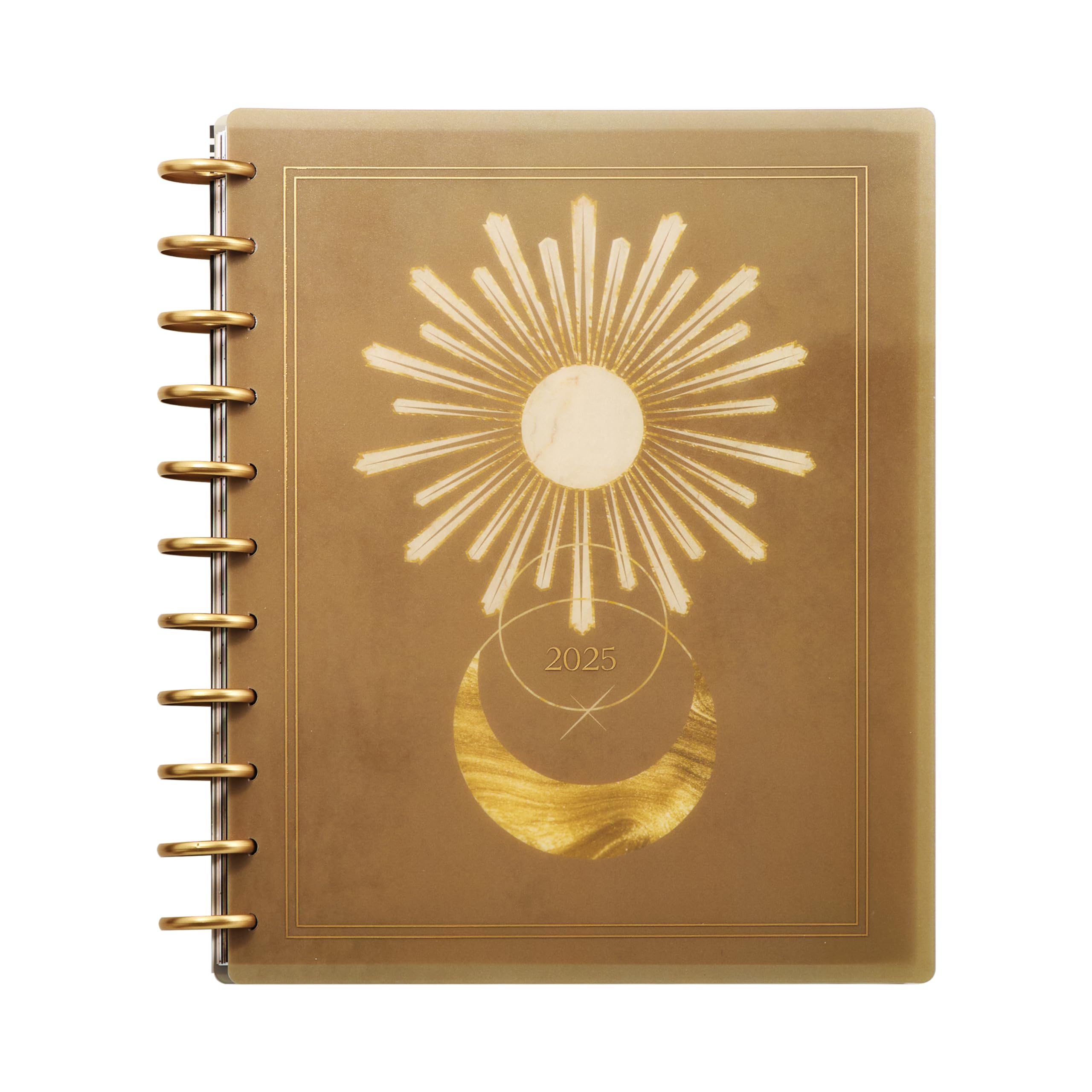 Happy Planner Disc-Bound 12-Month Planner 2025 - Jan-Dec Daily Weekly Monthly Organizer - Big Size 8.5