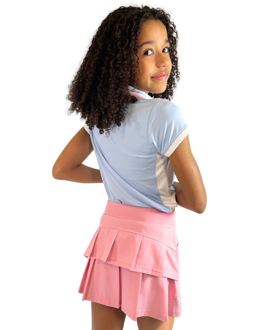 Sara Youth Girls' Golf Skort - Stretchy Athletic Tennis Skirt with Built-in Shorts for Comfort & Performance - Perfect for Golf, Tennis, School Sports & Casual Wear