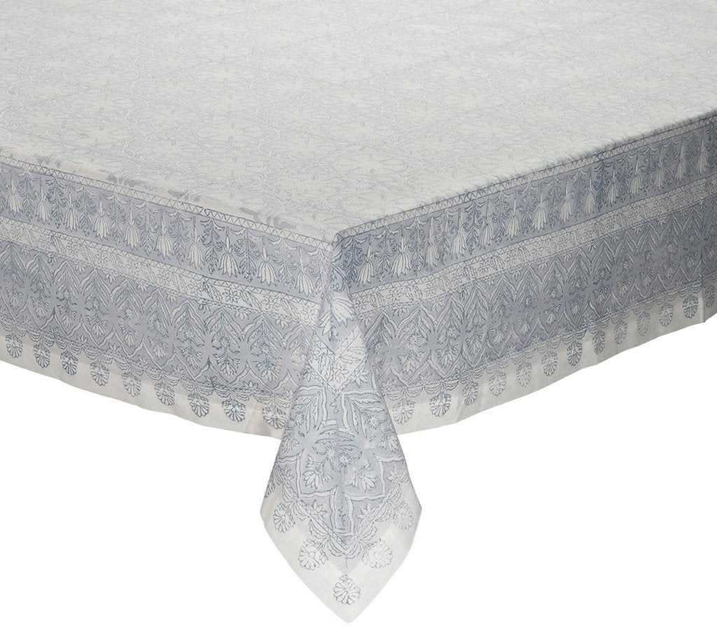 Elegant Provence Tablecloth in Periwinkle Blue - Perfect for French Country Dining, Outdoor Picnics & Farmhouse Decor