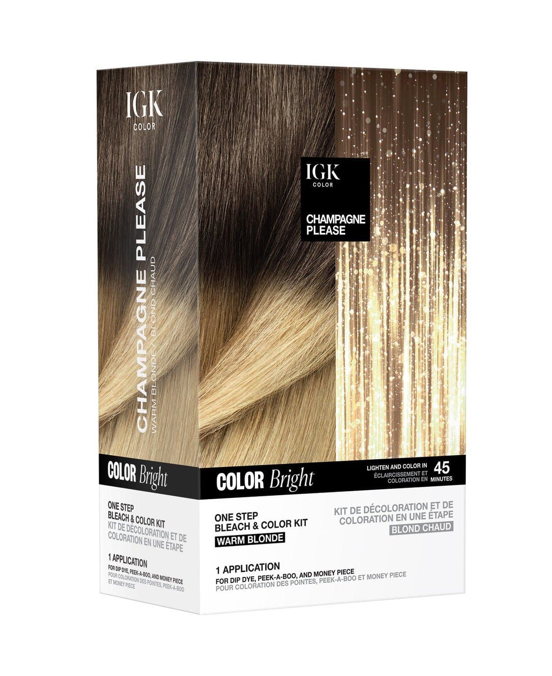 One Step Bleach & Color Kit for Vibrant Hair - At-Home Salon Quality Hair Dye with Easy Application for DIY Hair Coloring
