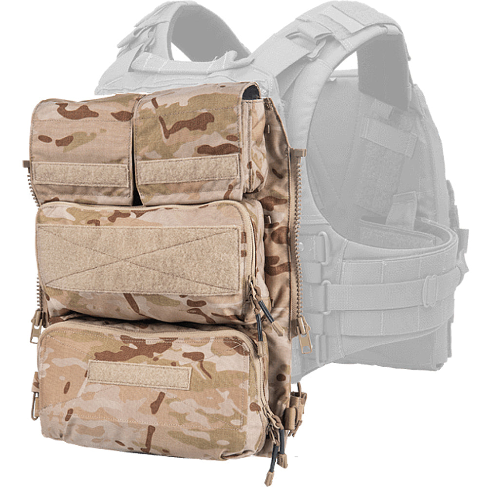 Crye Precision Pouch Zip On Panel 2.0 - Tactical Molle Panel for Military & Airsoft Gear - Perfect for Loadout Organization & Field Operations