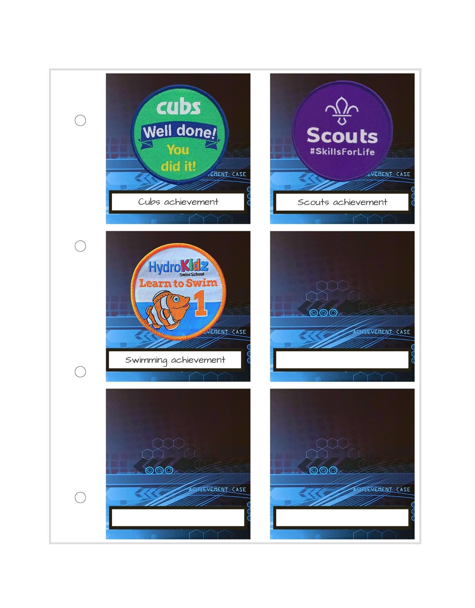 My Proud Moments Extra Page - Original Badge Holder for Awards, Achievements & Recognition - Perfect for Schools, Offices & Special Events