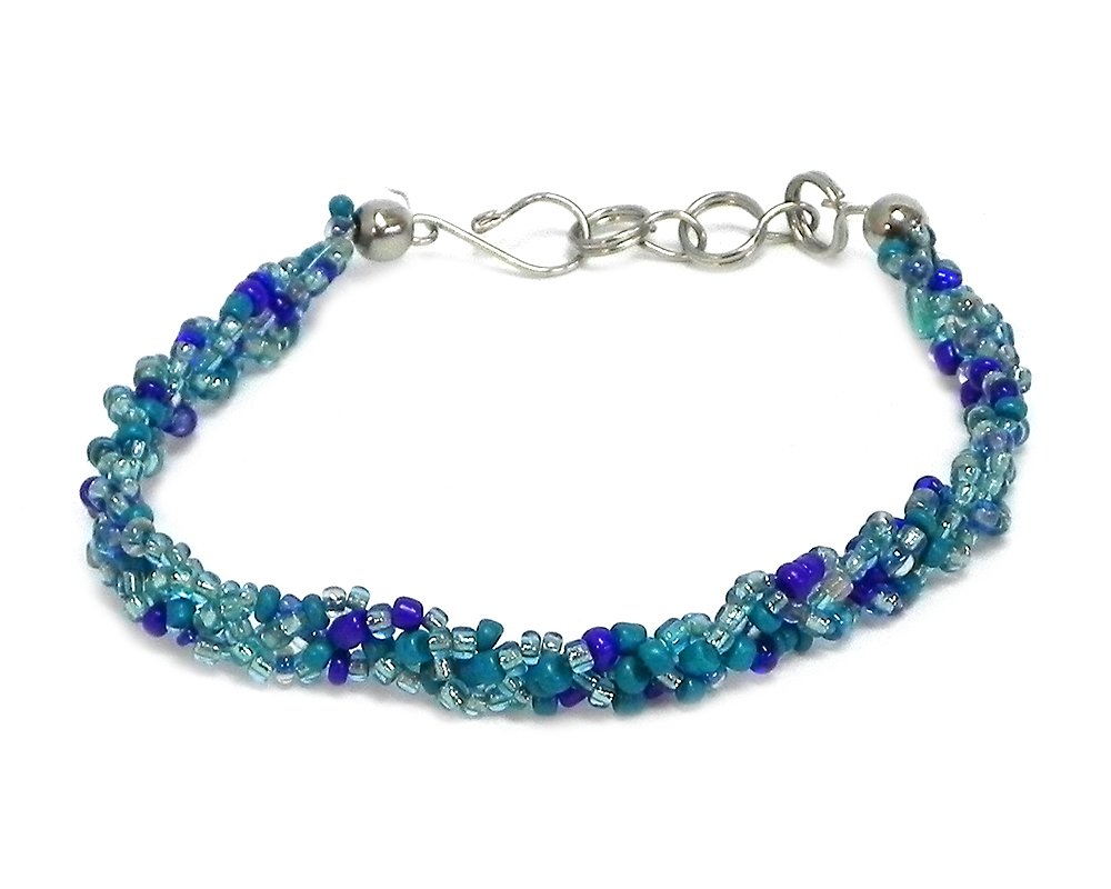 Mia Jewel Shop Multicolored Braided Seed Beaded Thin Strand Bracelet - Handmade Boho Bracelet for Women, Fashion Jewelry Accessories for Casual Wear, Beach, Festival & Everyday Outfits