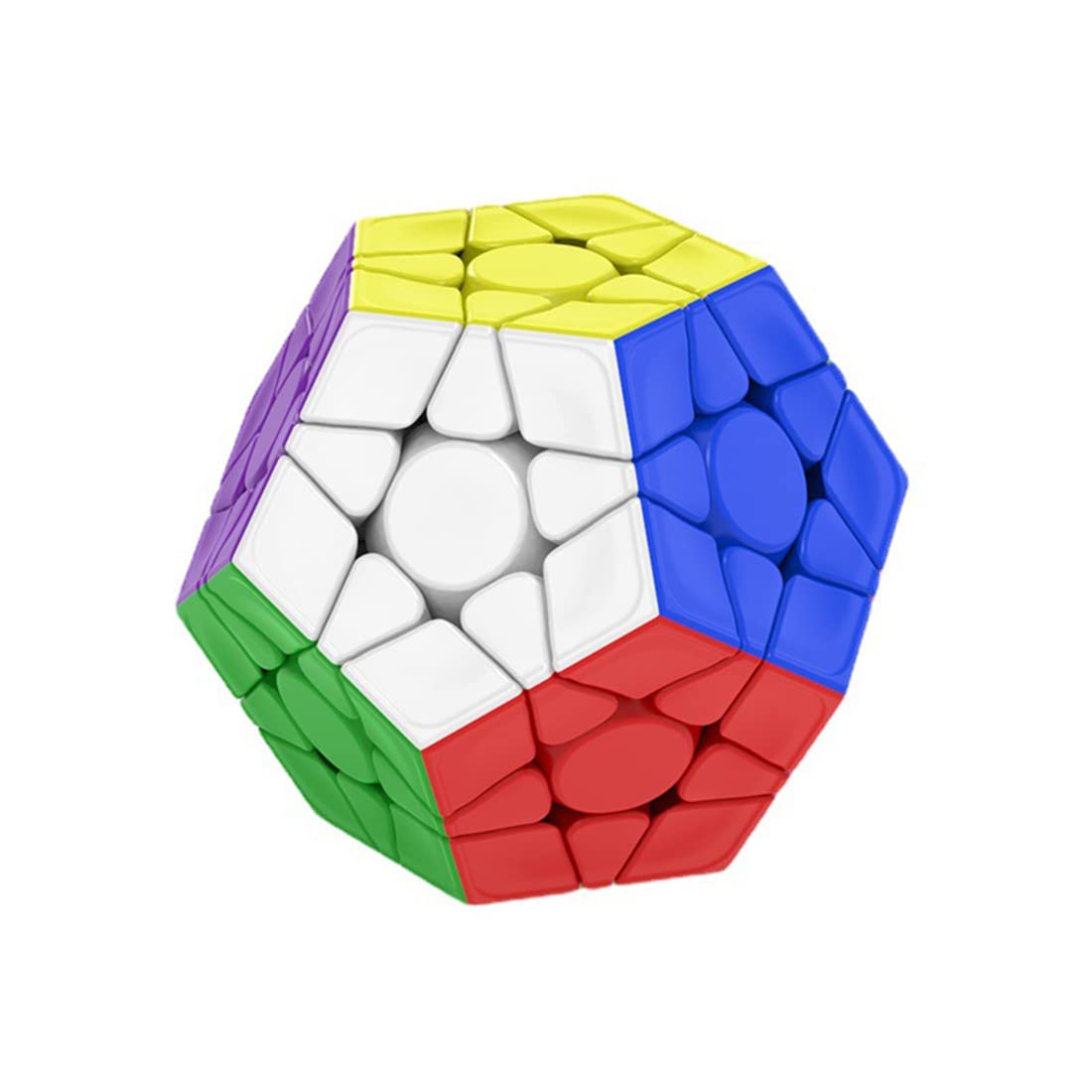Dayan Megaminx V2 M 3x3 Stickerless Speed Cube Puzzle - Professional Magnetic Magic Cube for Kids & Adults - Perfect for Speedcubing, Brain Training & STEM Learning