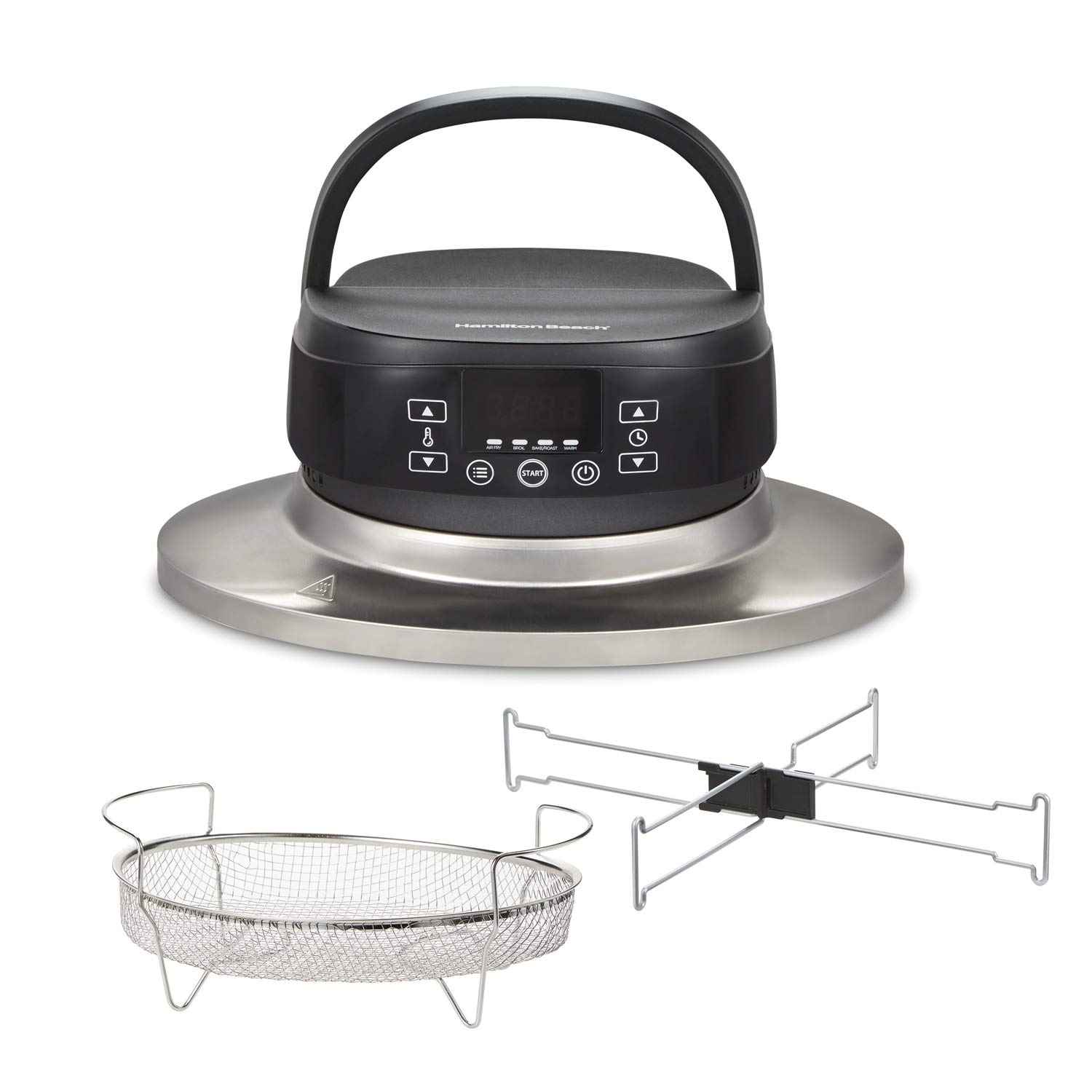 Hamilton Beach 6 Quart Programmable Slow Cooker with Air Fryer Lid - Multi-Cooker for Soups, Stews & Healthy Meals - Perfect for Family Dinners & Meal Prep