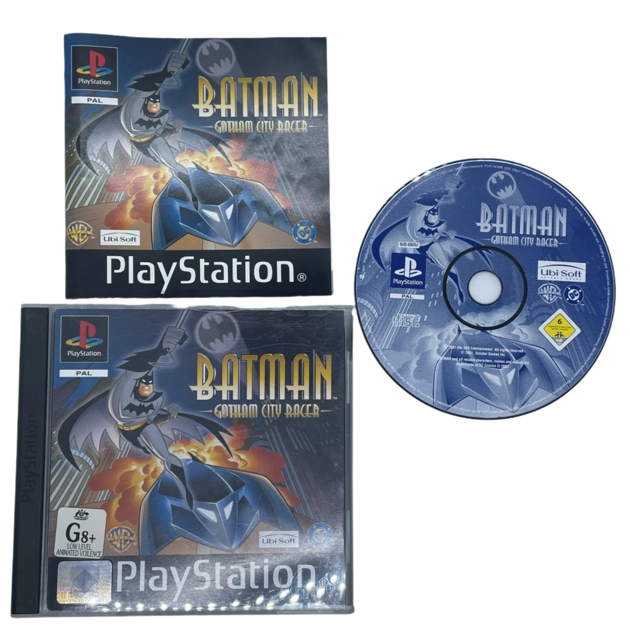 Batman Gotham City Racer PS1 Game - Classic Playstation 1 Video Game for Collectors - PAL Version - Perfect for Retro Gaming Nights & Nostalgic Entertainment