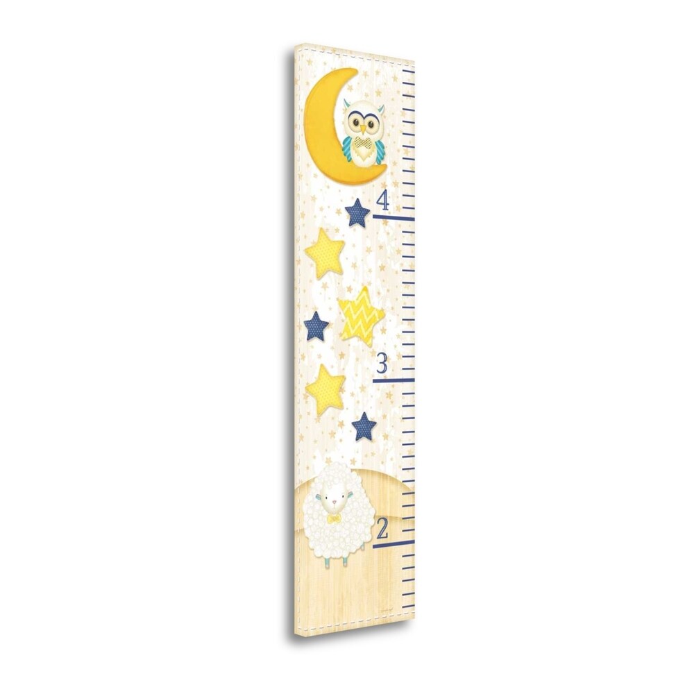 Baby Growth Chart for Nursery & Kids Room Decor - Handmade Giclee Print on Gallery Wrap Canvas by Jennifer Pugh | Perfect for Tracking Milestones, Birthdays & Special Memories