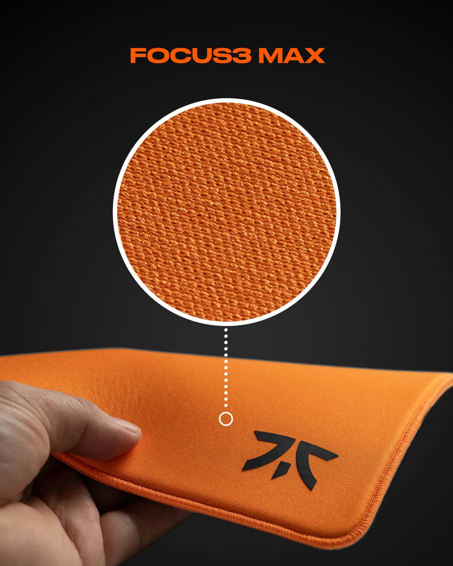 Fnatic Focus3 MAX Gaming Mouse Pad - Large XXL Size, Non-Slip Rubber Base, Smooth Surface for Precision Gaming - Perfect for FPS, MOBA, and Esports Tournaments