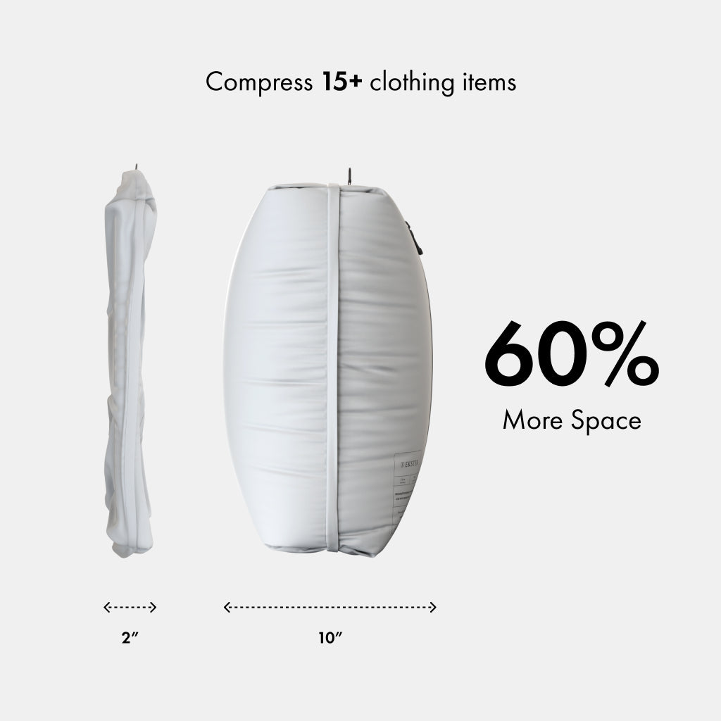 TravelPack™ Vacuum Storage Bags for Clothes - Space Saving Travel Organizers | Perfect for Suitcases, Moving & Seasonal Clothing Storage