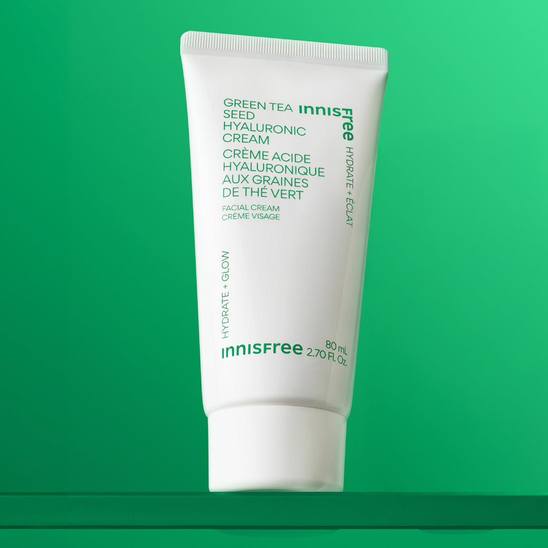 Best Green Tea Seed Hyaluronic Acid Face Cream for Dry Skin - Korean Skincare Moisturizer with Antioxidants | Day & Night Hydration for Women & Men