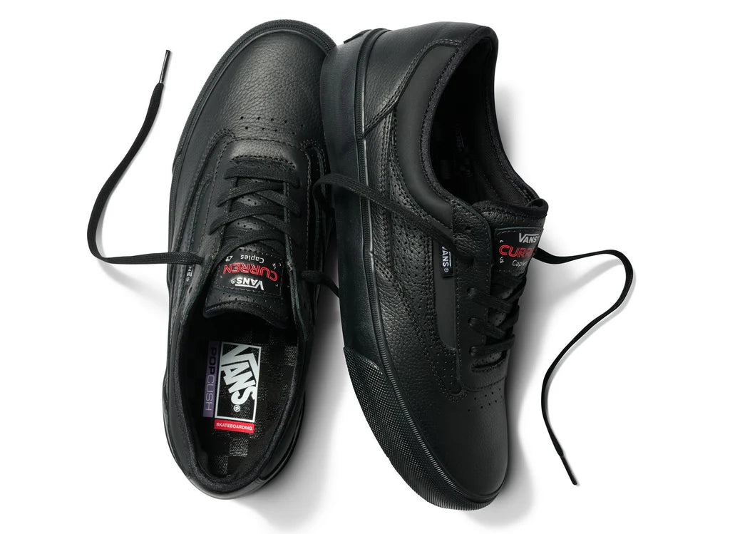 Vans Skate Curren Caples VCU Skateboard Shoes for Men - Black | High-Performance Skate Shoes for Street & Park Skating | Durable & Comfortable Design for All-Day Wear