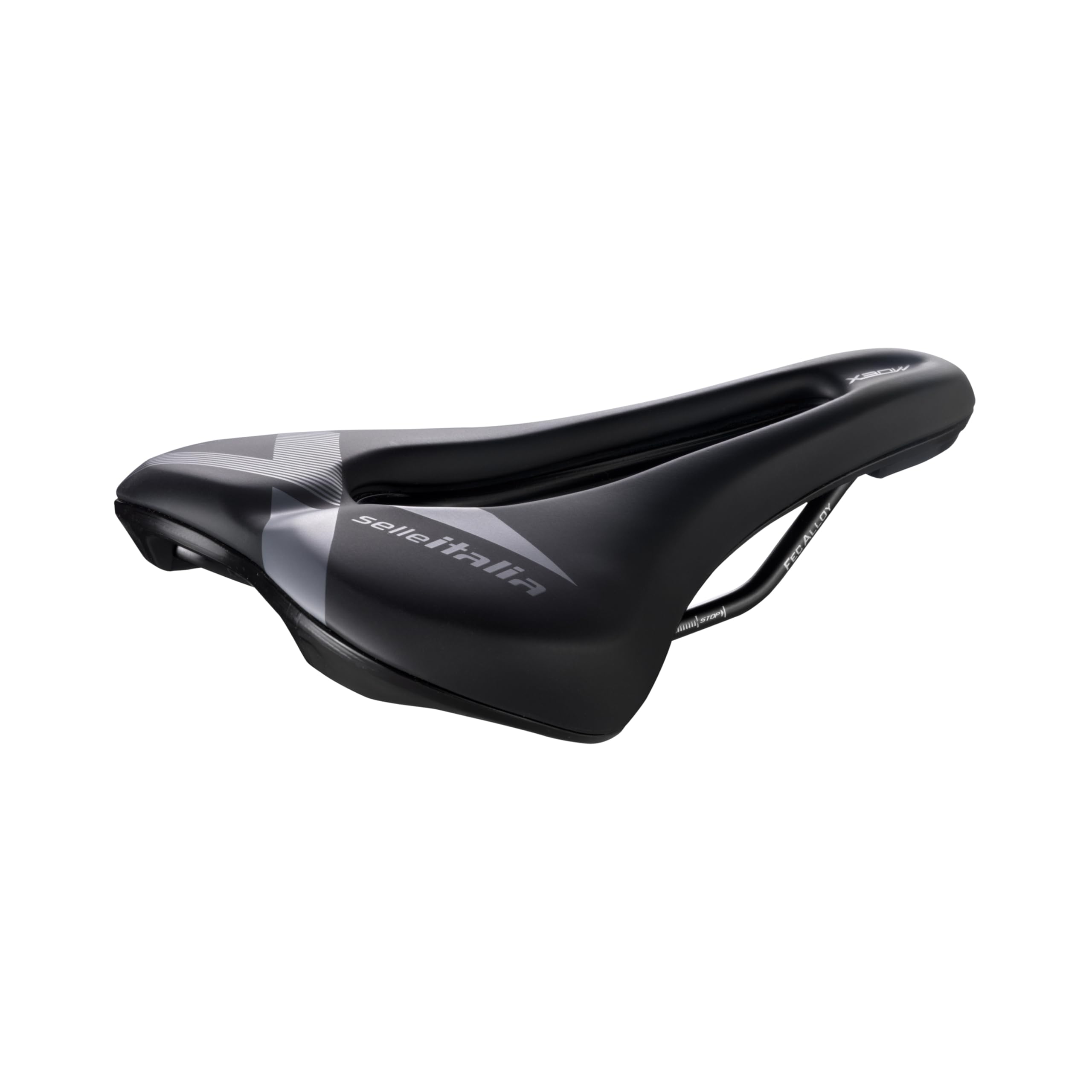 Selle Italia X-Bow Superflow Bike Saddle - Lightweight Alloy FeC Frame, Anatomical Cutout for Enduro, E-Bike & E-Mountain Bike | Perfect for Trail Riding & Off-Road Cycling