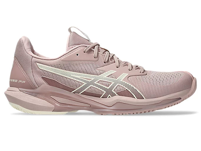 Asics Women's Solution Speed FF 3 Tennis Shoes - Neutral Pink/Cream - Lightweight & Breathable for Competitive Play & Court Performance