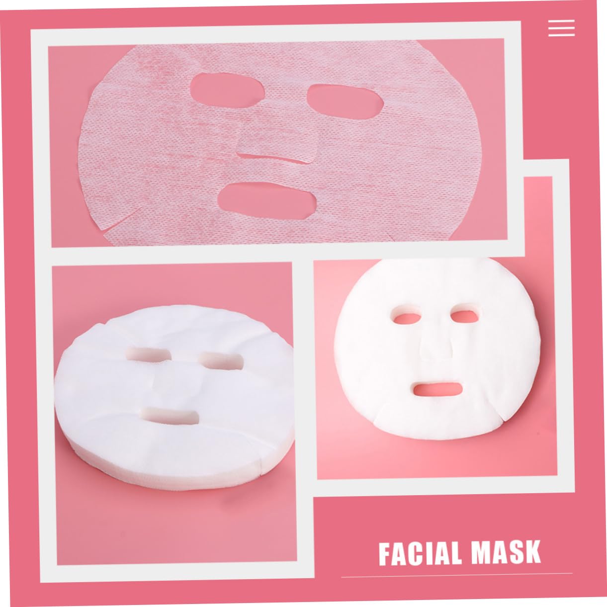 Disposable Gauze Face Mask Sheets - Large Pack for Skin Care & Hydration | Perfect for Daily Skincare Routine, Spa Days & Travel Essentials