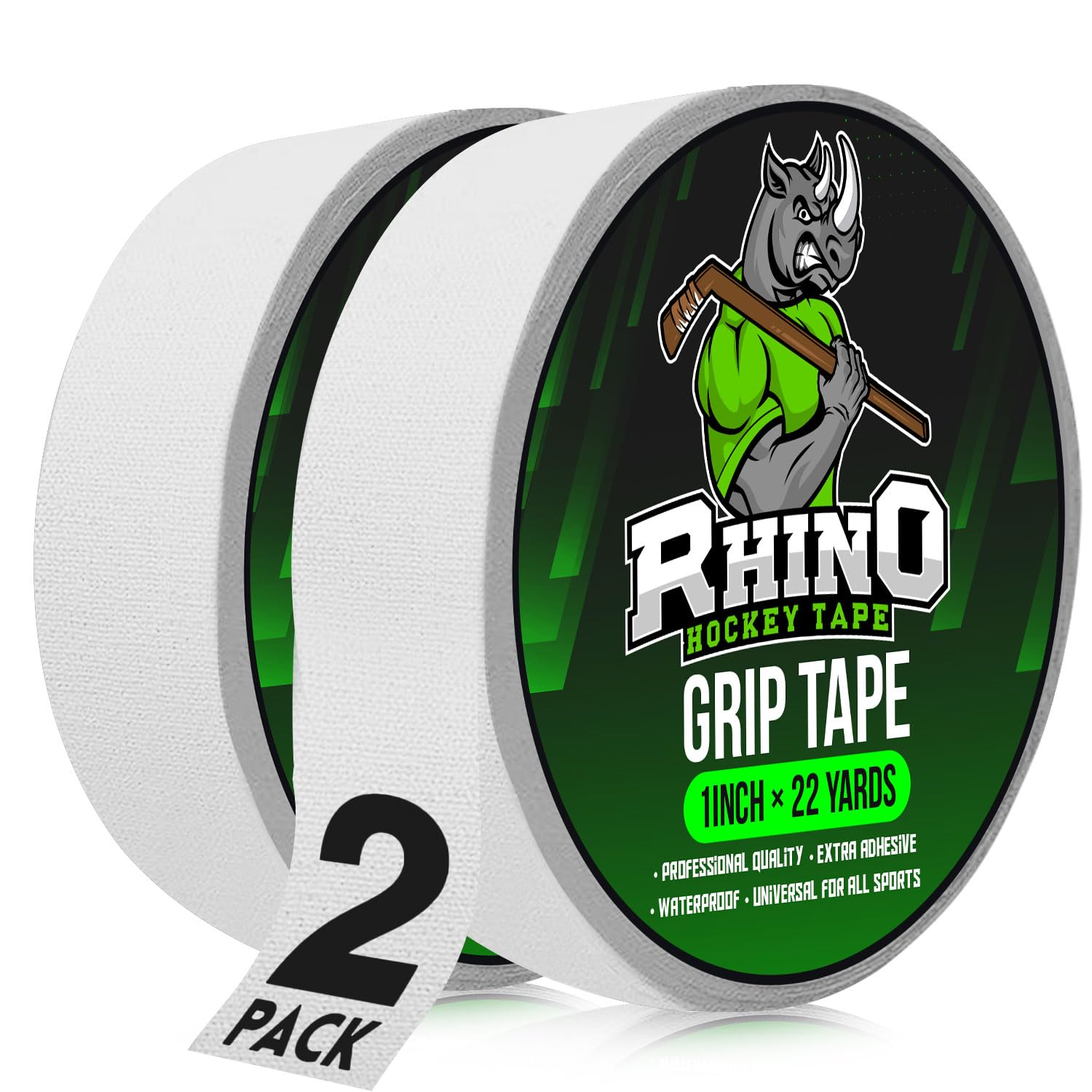 Hockey Grip Tape - Premium Sports Tape for Hockey Sticks, Lacrosse, Baseball Bats & Pull-Up Bars | Non-Slip Cloth Fabric Tape | Perfect Hockey Gift & Gym Accessory | Ideal for Field Hockey, Weightlifting & Training
