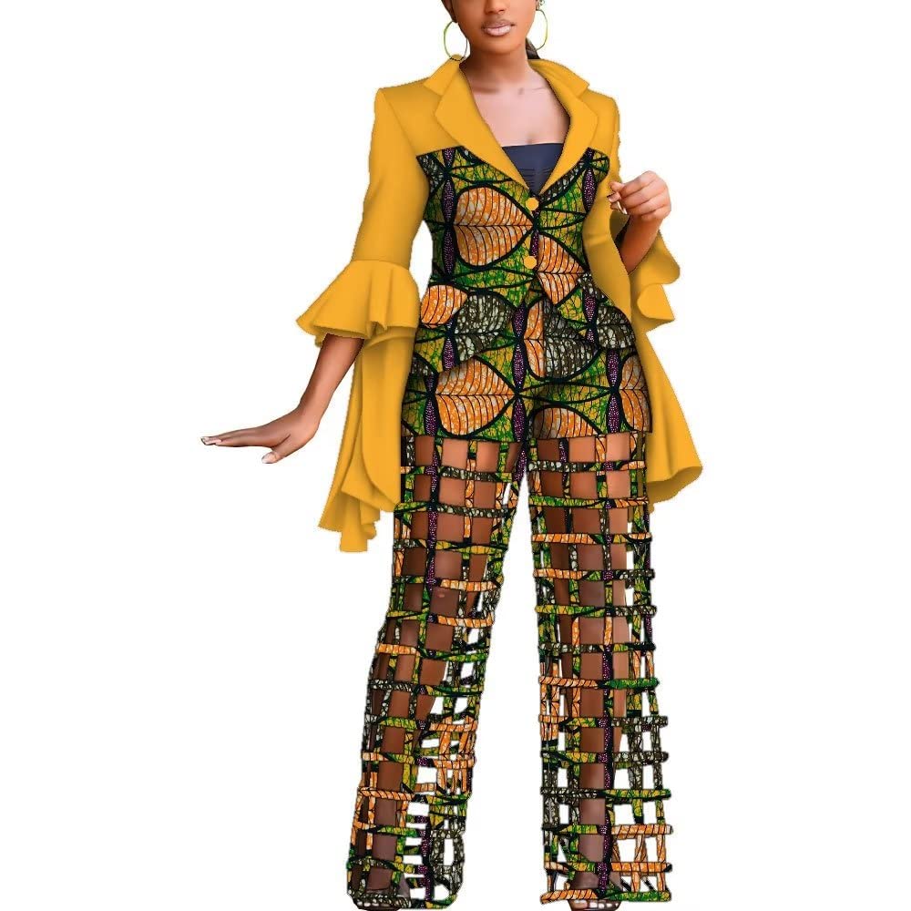 Stylish Women's 2-Piece Blazer and Pants Suit Set | Professional Office Wear & African Inspired Outfit for Business, Parties & Special Occasions