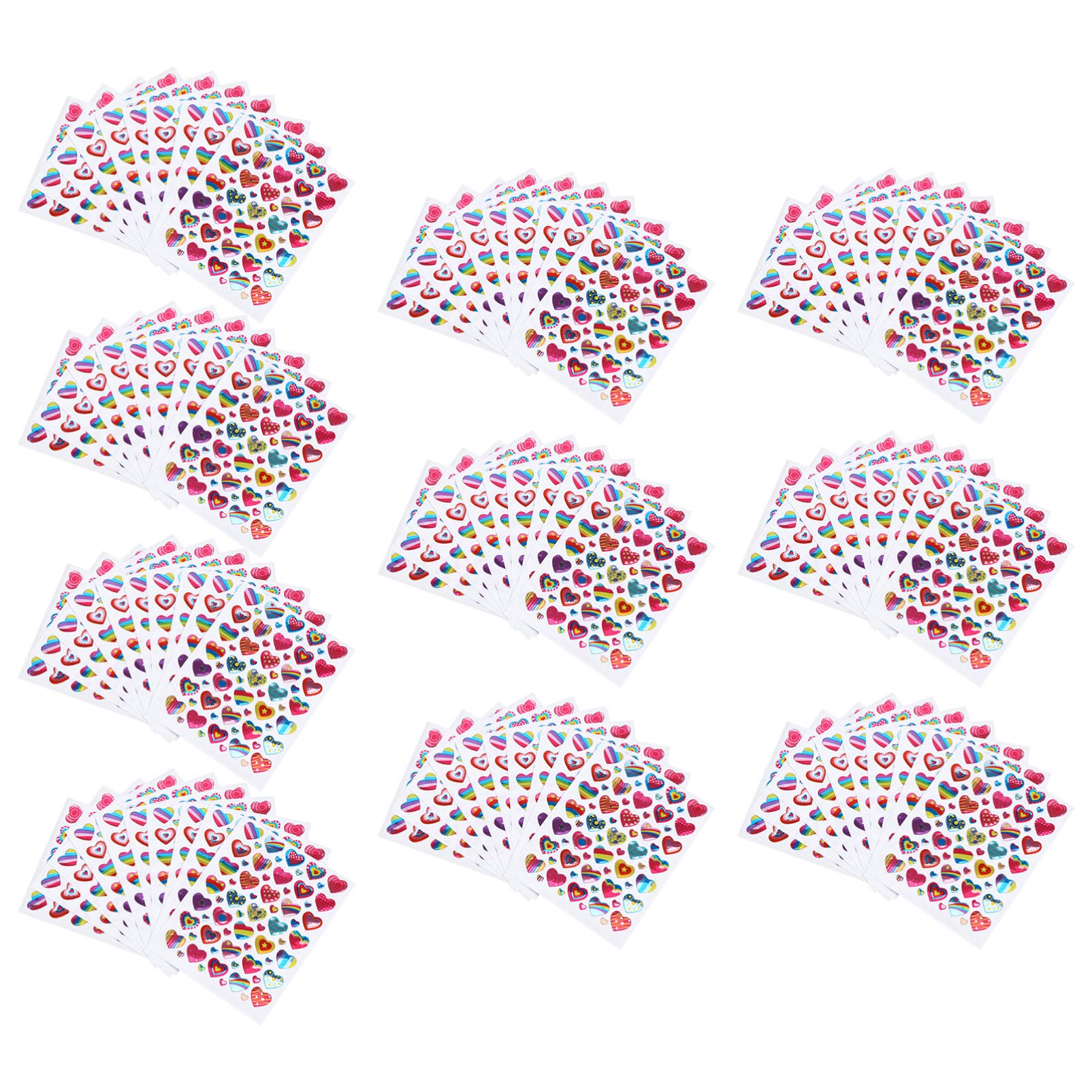 TOYANDONA 100 Sheets Colorful Reward Stickers for Kids - Fun Decorative Stickers for Cards, Scrapbooking, Classroom Incentives & DIY Crafts - Motivational Stickers for Teachers and Parents
