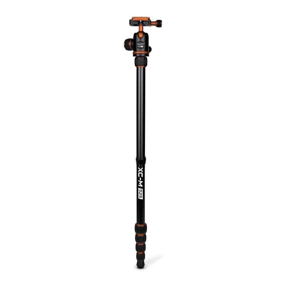 ProMaster XC-M 525K Professional Camera Tripod Kit with Ball Head - Heavy Duty Orange Aluminum Tripod for DSLR & Mirrorless Cameras - Perfect for Travel, Photography & Videography