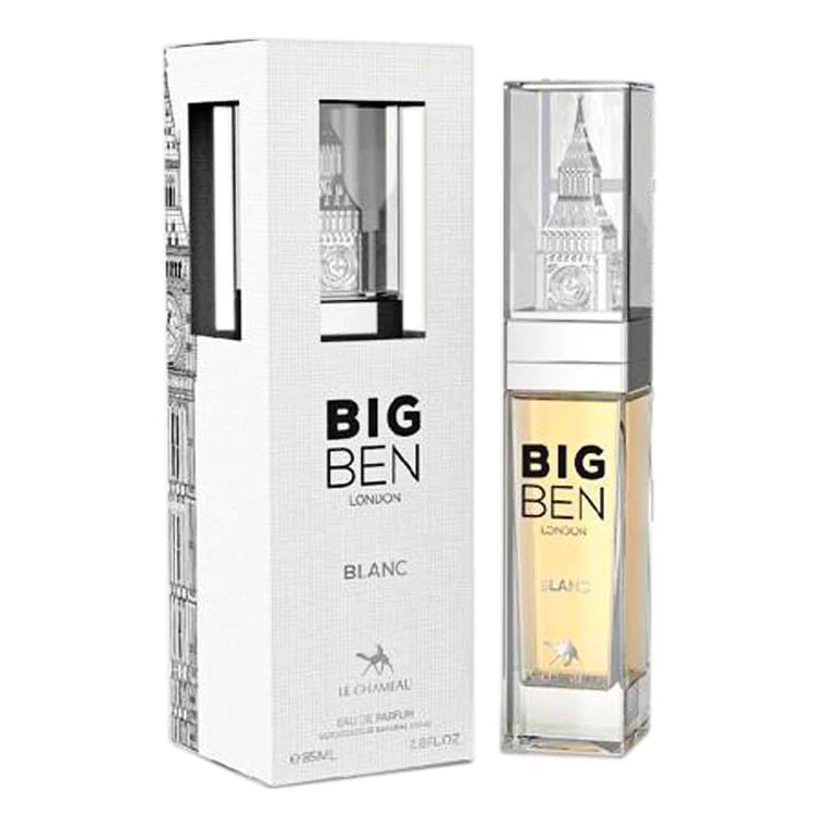 Big Ben London Blanc 2.8 oz Eau de Parfum Unisex Perfume - Luxury Fragrance for Men & Women, Perfect for Date Night & Special Occasions