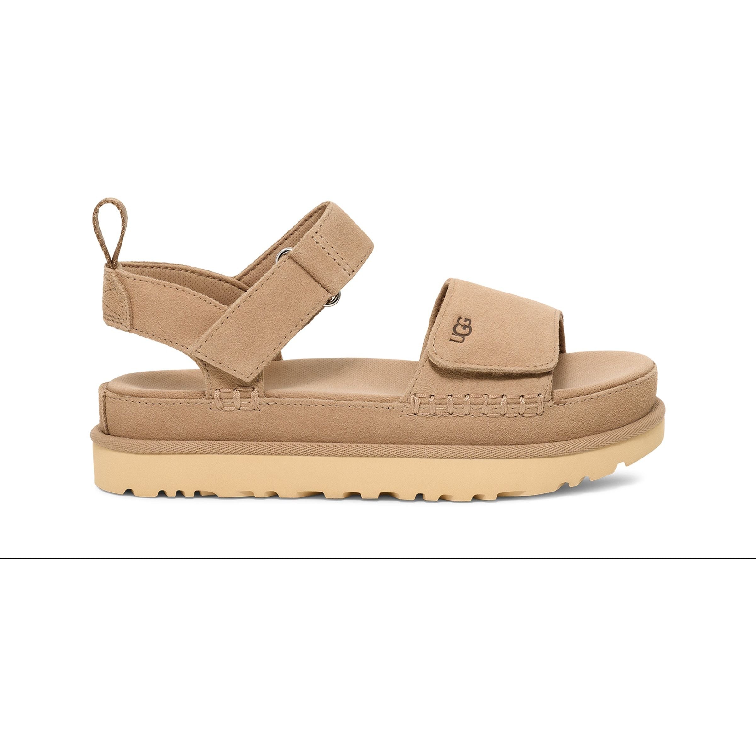 UGG Women's Goldenstar Comfort Slide Sandals - Soft Suede & Cushioned Footbed for Summer, Beach, and Casual Wear