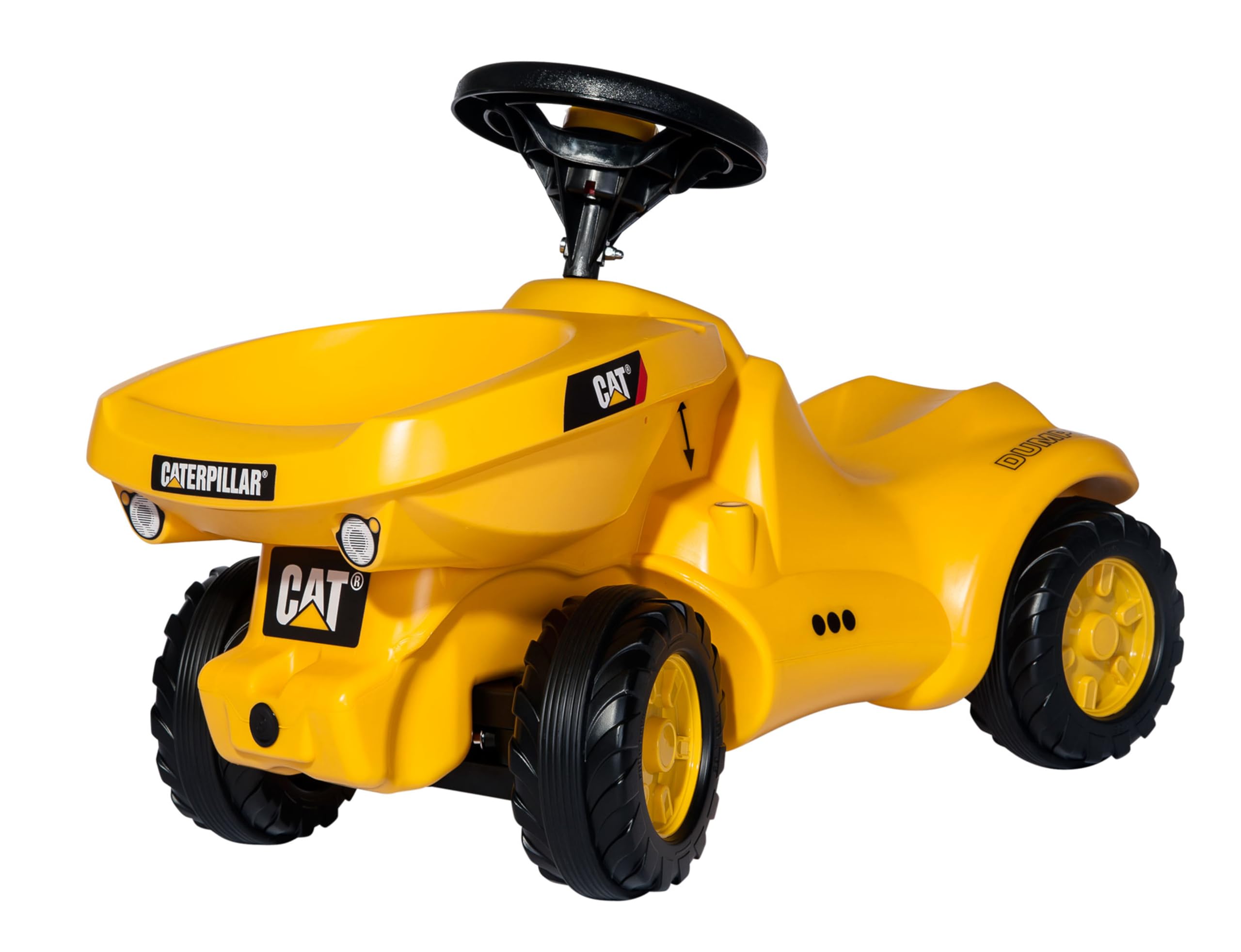 Rolly Toys 13 224 9 Porteur Rollyminitrac Cat Dumper Toy - Mini Construction Dump Truck for Kids - Perfect for Indoor & Outdoor Play, Sandbox Activities, and Pretend Construction Play