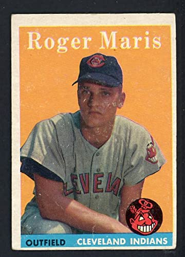 1958 Topps #47 Roger Maris Indians Baseball Card - VG Condition with Ink Back (411628) | Kit Young Cards | Vintage Sports Memorabilia for Collectors and Fans