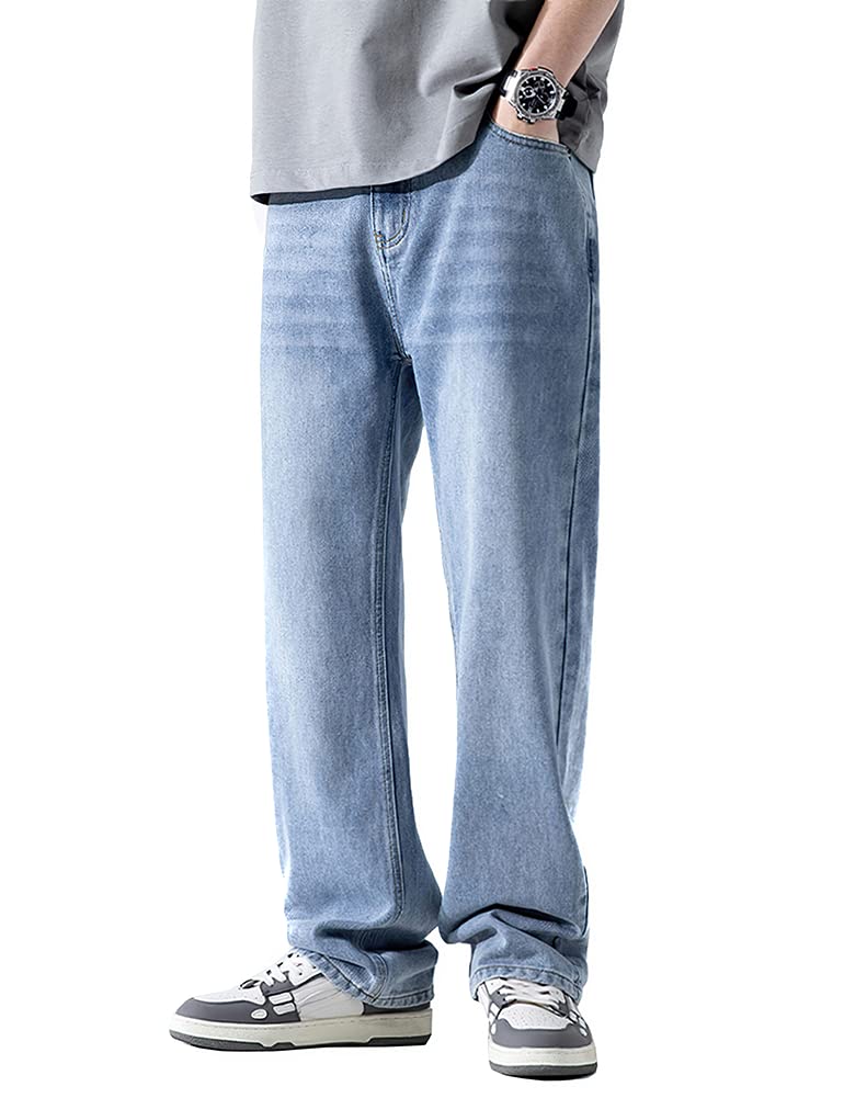 Men's Classic Straight Fit Denim Jeans - Regular Fit Comfortable Casual Pants for Everyday Wear | Perfect for Office, Weekend Outings & Date Nights