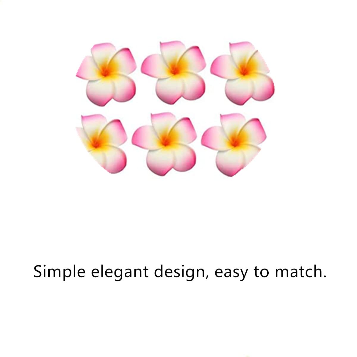12PCS Hawaiian Plumeria Flower Hair Clips - Bohemian Foam Hair Accessories for Women, Bridal Wedding Party & Beach Vacation (Rose Red) | Perfect for Summer Outfits, Tropical Vacations & Boho Fashion Styles