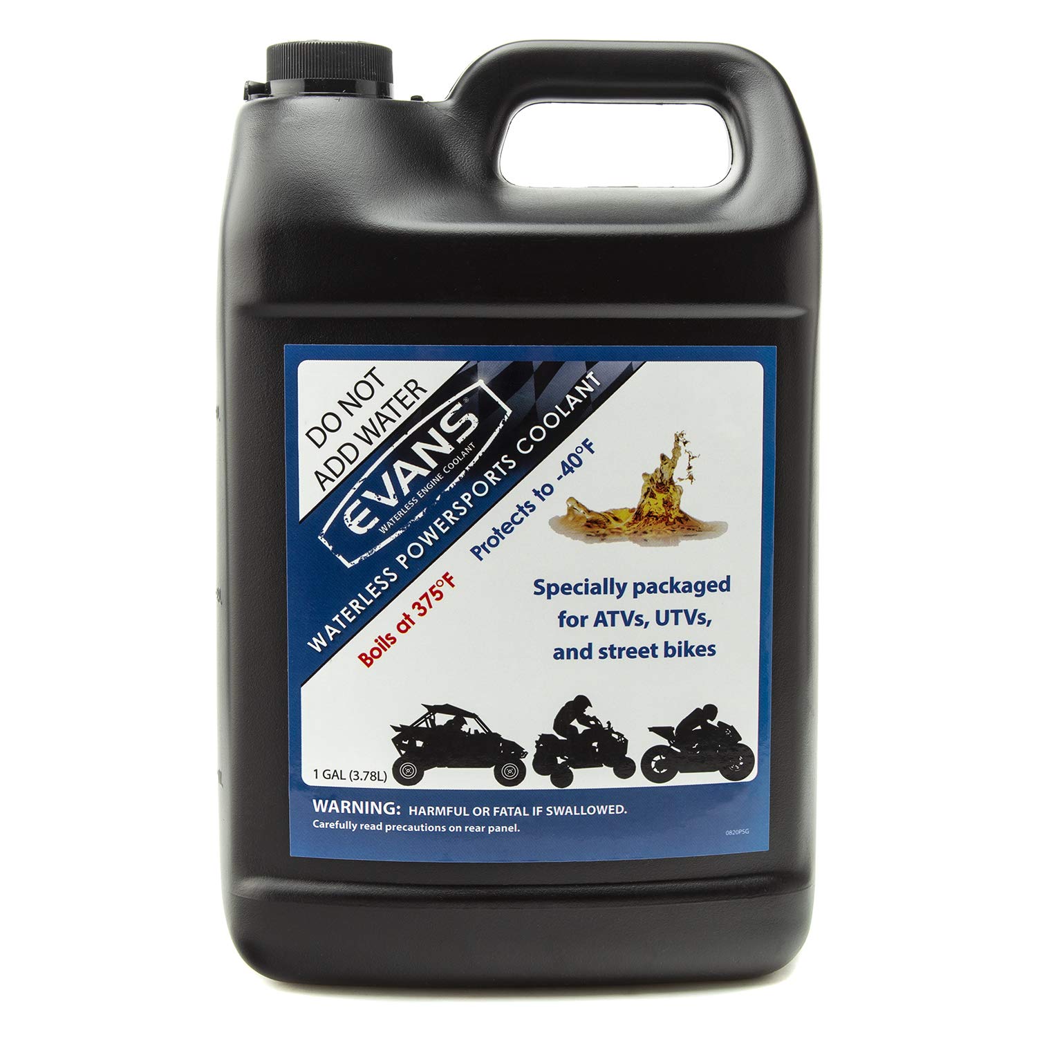 EVANS Coolant Powersports Waterless Engine Coolant - 1 Gallon + Two 1/2 Gallon Bottles Combo Pack - High Performance Coolant for Motorcycles, ATVs, UTVs & Powersports Vehicles - Prevents Overheating & Corrosion