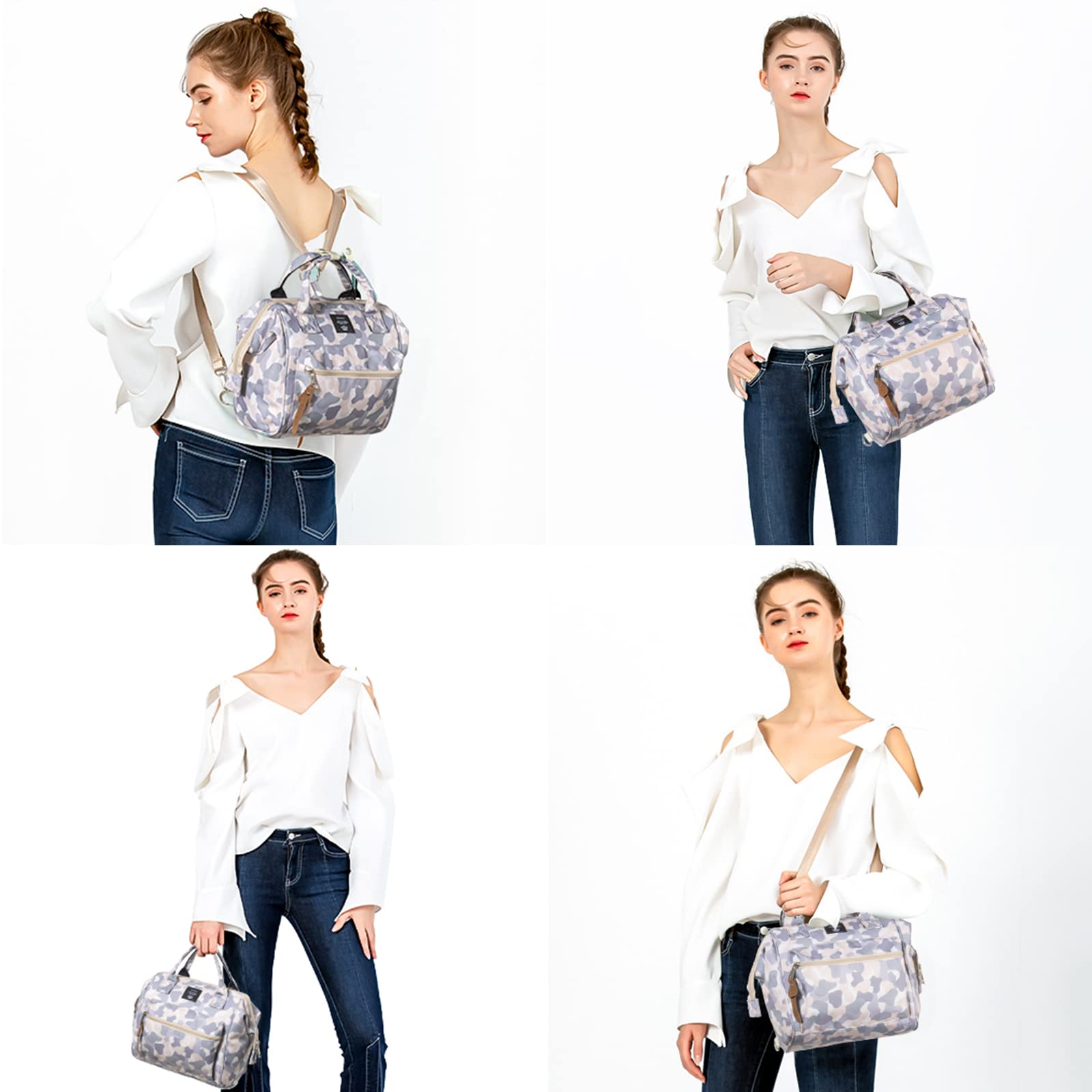 Beaulyn Small Diaper Bag Backpack - Mini Waterproof Diaper Tote with Insulated Pocket for Baby Essentials | Perfect for Travel, Daycare & On-the-Go Parents