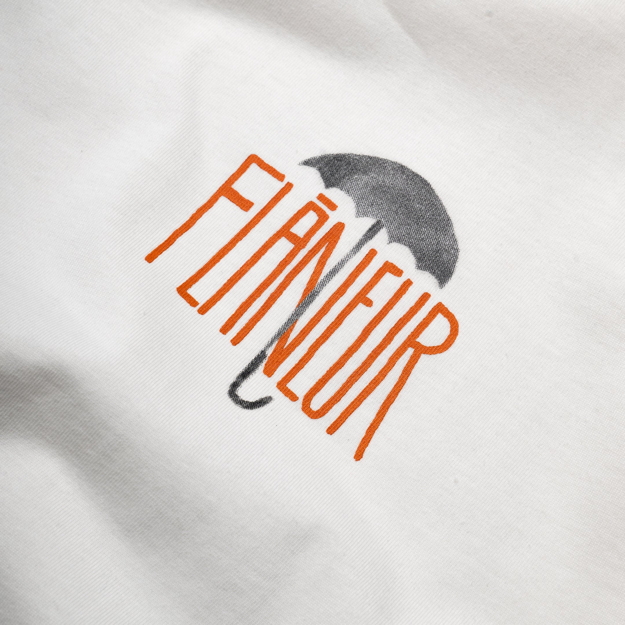 Flaneur Upside Down Graphic T-Shirt for Men & Women - Soft Cotton Crewneck Tee - White - Perfect for Casual Wear, Street Style & Everyday Outfits