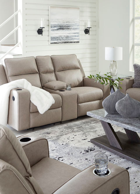 Lavenhorne Pebble Reclining Loveseat - Modern 2-Seater Sofa with Adjustable Backrest, Soft Fabric Upholstery, and Sturdy Frame | Perfect for Living Room, Home Theater, and Small Spaces (Model 6330794)