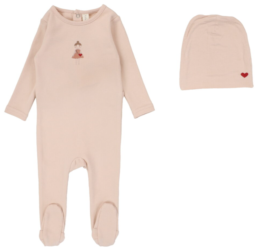 LILETTE DOLL Baby Footie Pajamas Set - Soft Cotton Sleepwear for Infants 3-9 Months - Cozy & Cute Outfit for Nursery, Playtime & Bedtime