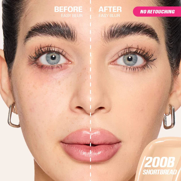 HUDA BEAUTY Easy Blur™ Natural Airbrush Foundation with Niacinamide - Lightweight, Buildable Coverage for Flawless Skin | Perfect for Everyday Wear & Special Occasions