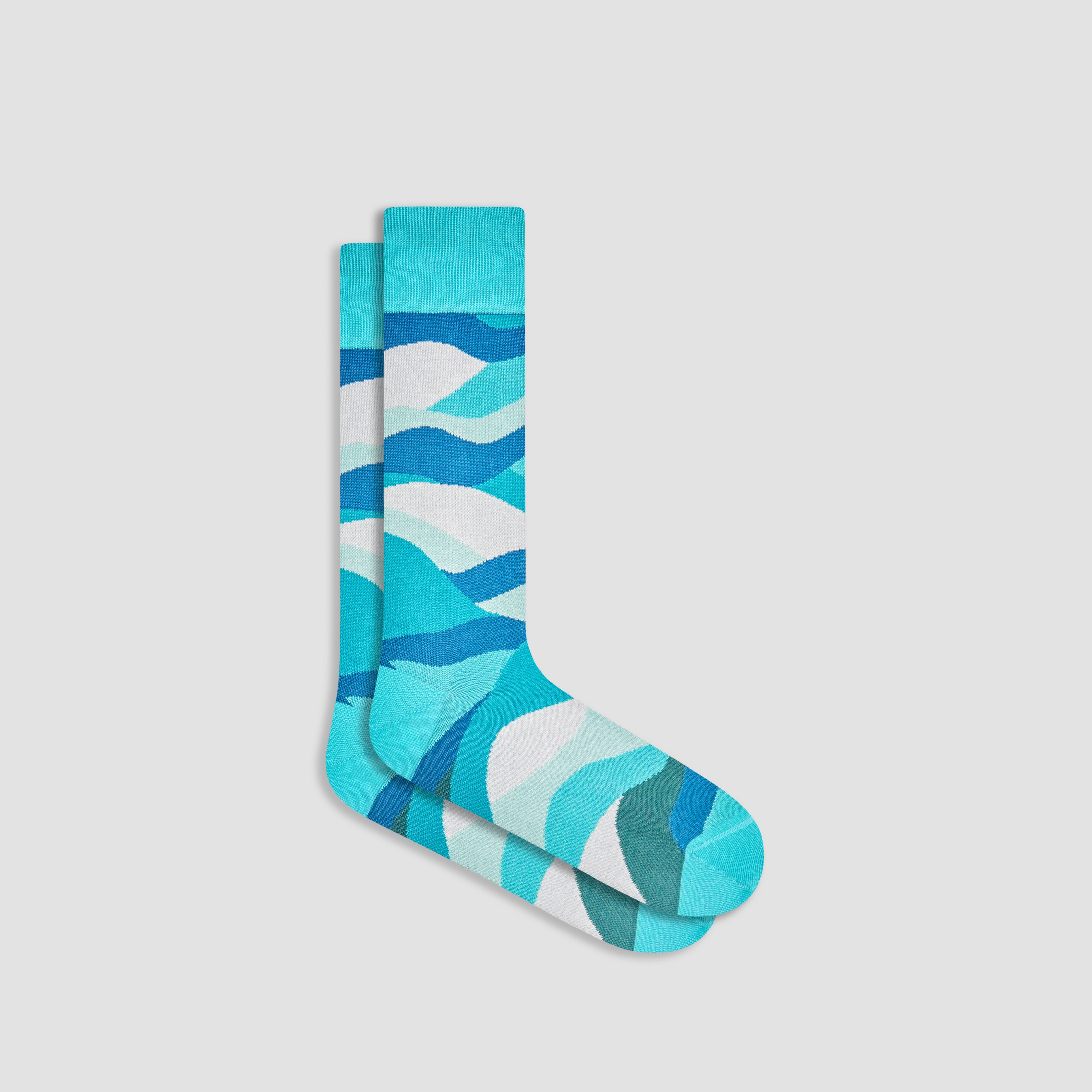 Abstract Print Mid Calf Socks for Women & Men - Trendy Crew Length Casual Socks for Everyday Wear, Workouts & Fashion Outfits