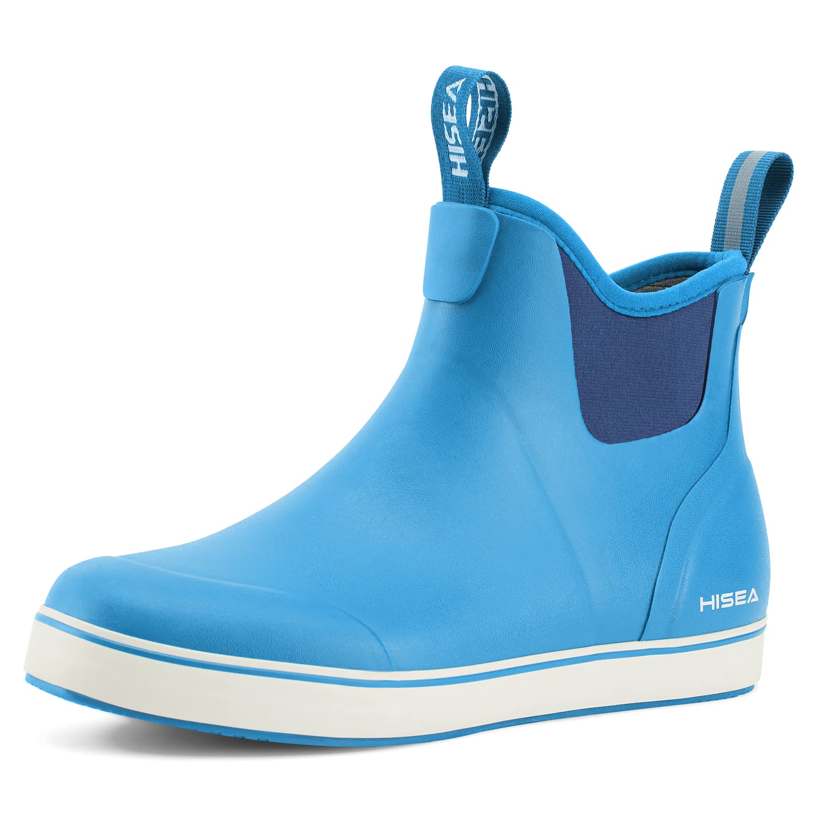 HISEA Women's Waterproof Ankle Rain Boots - Rubber Fishing & Deck Shoes, Garden Boots for Outdoor Activities, Hiking, and Wet Weather Walking