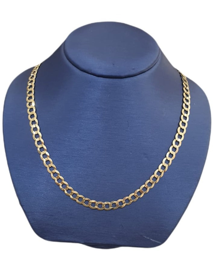 14K Yellow Gold Men's Chain Necklace - Durable & Stylish for Everyday Wear, Gifts & Special Occasions