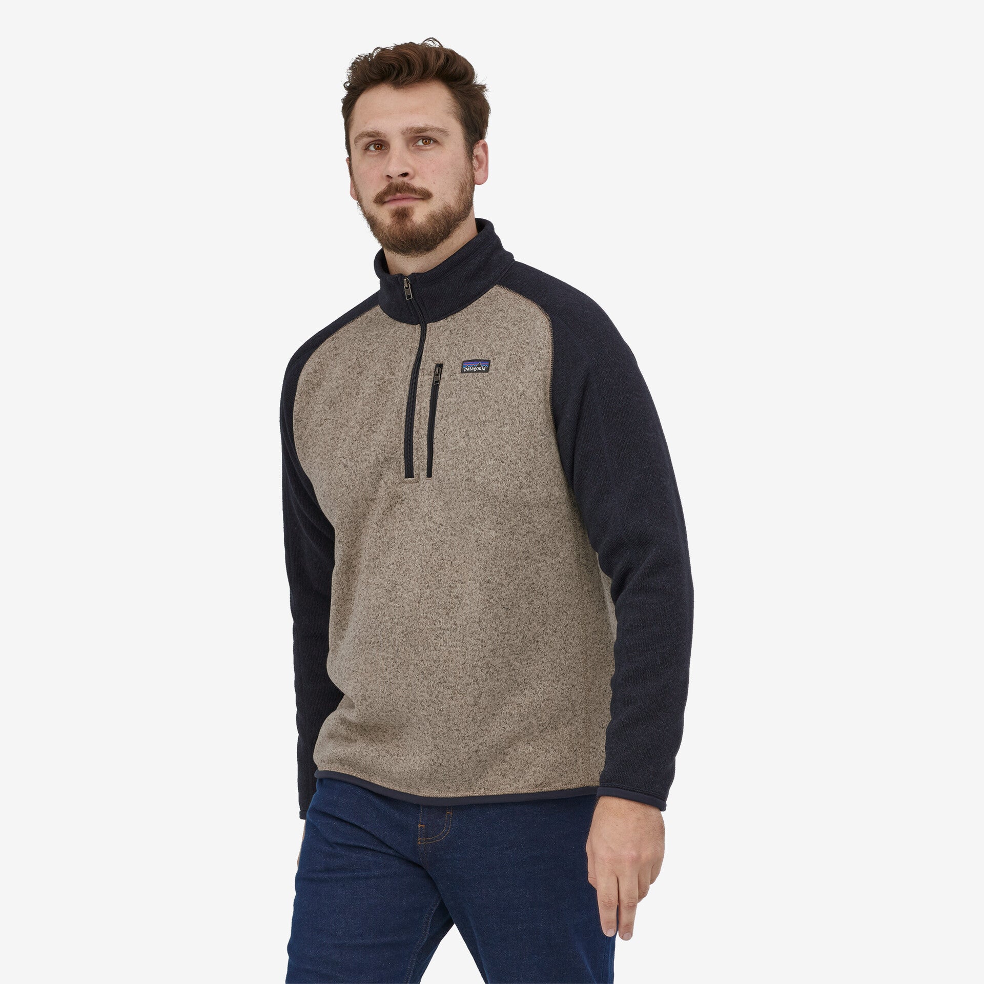 Men's Better Sweater® 1/4 Zip Fleece Jacket - Lightweight Warm Pullover for Hiking & Outdoor Activities (Style 25523)