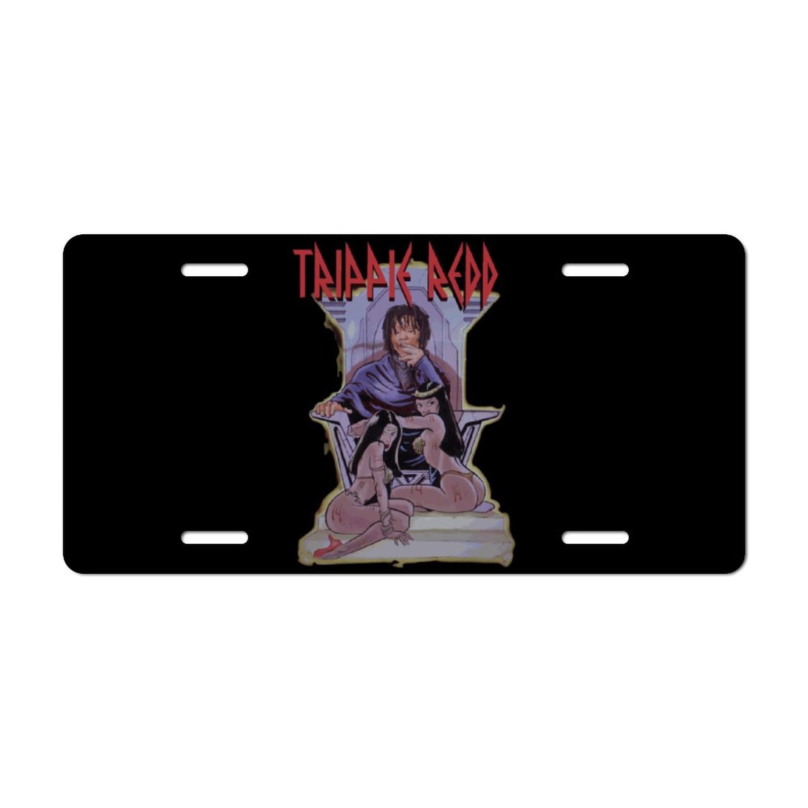 Trippie Redd Decorative Car Front License Plate - Custom Novelty License Plate for Cars, Bars & Cafes - 15x30cm - Perfect for Car Accessories & Unique Wall Decor