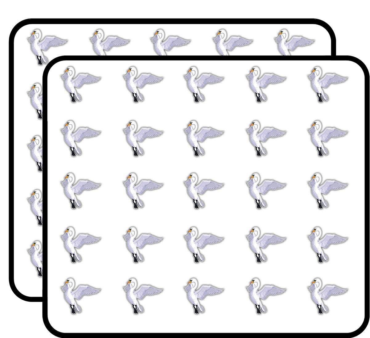 Flying Swan Art Decor Stickers - 50 Pack for Scrapbooking, DIY Crafts, Bullet Journals, Calendars & Kids Art Projects | Perfect for Home Decor, School Projects & Creative Gift Wrapping
