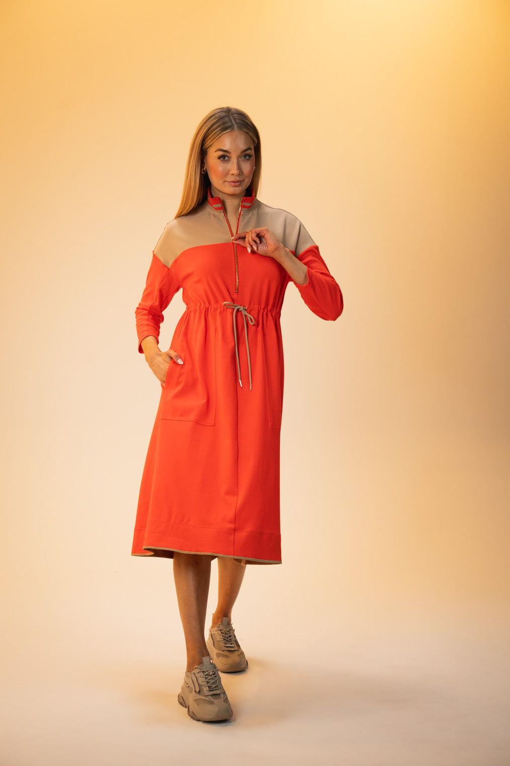 Daffodil Shirt Dress for Women - Floral Print Casual Summer Dress (Poppy) - Perfect for Office, Date Night & Outdoor Events