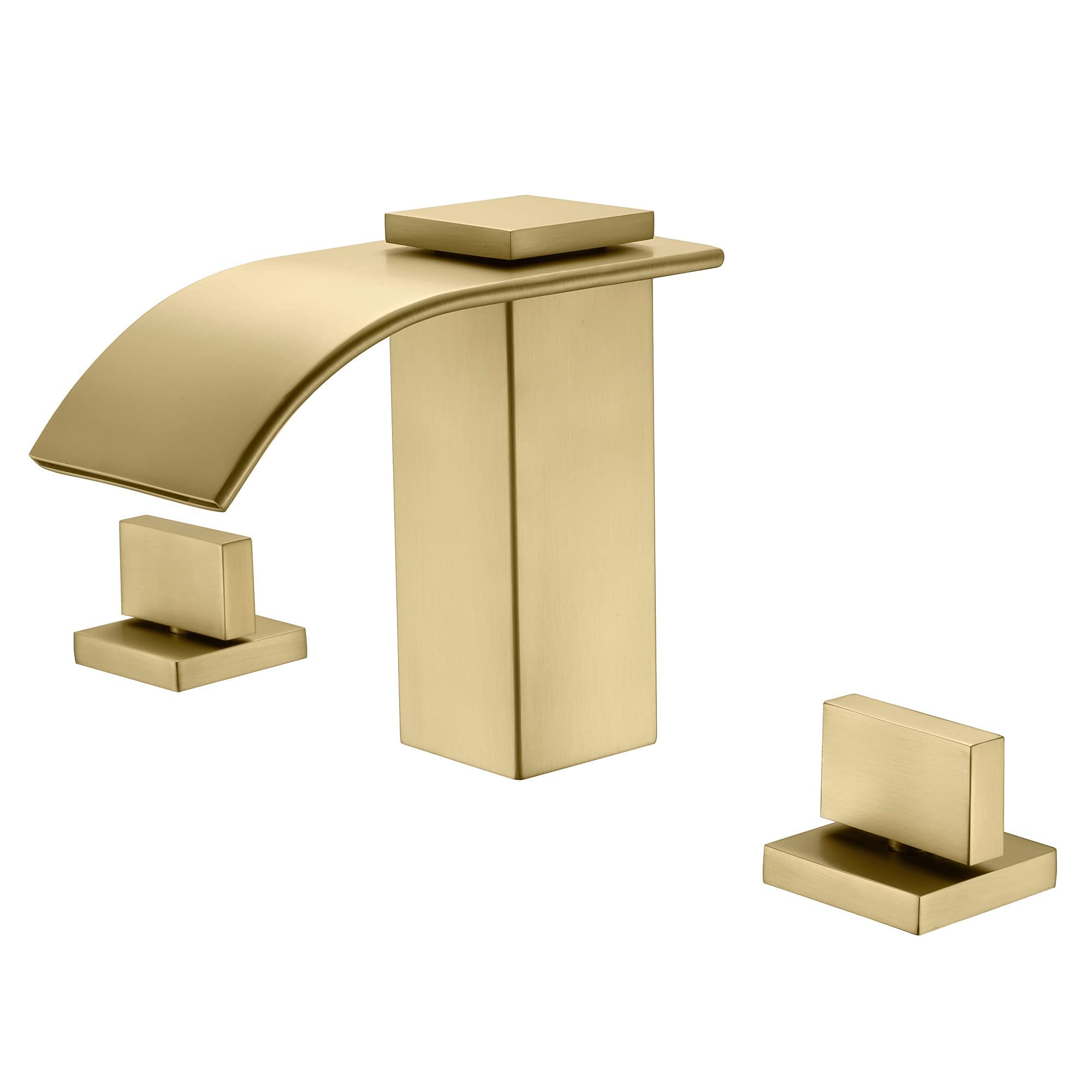 Widespread Bathroom Faucet S1408BGW & Roman Tub Faucet S2126BGW Set - Modern Matte Black Finish for Bathroom Vanity and Freestanding Tub | Perfect for Master Bathroom Renovation and Luxury Home Upgrade