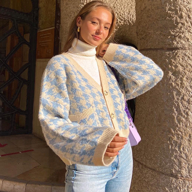 Women's V-Neck Knitted Cardigan Sweater - Casual Long Sleeve Open Front Coat for Fall & Winter | Office Wear, Weekend Outfits, Layering Essentials