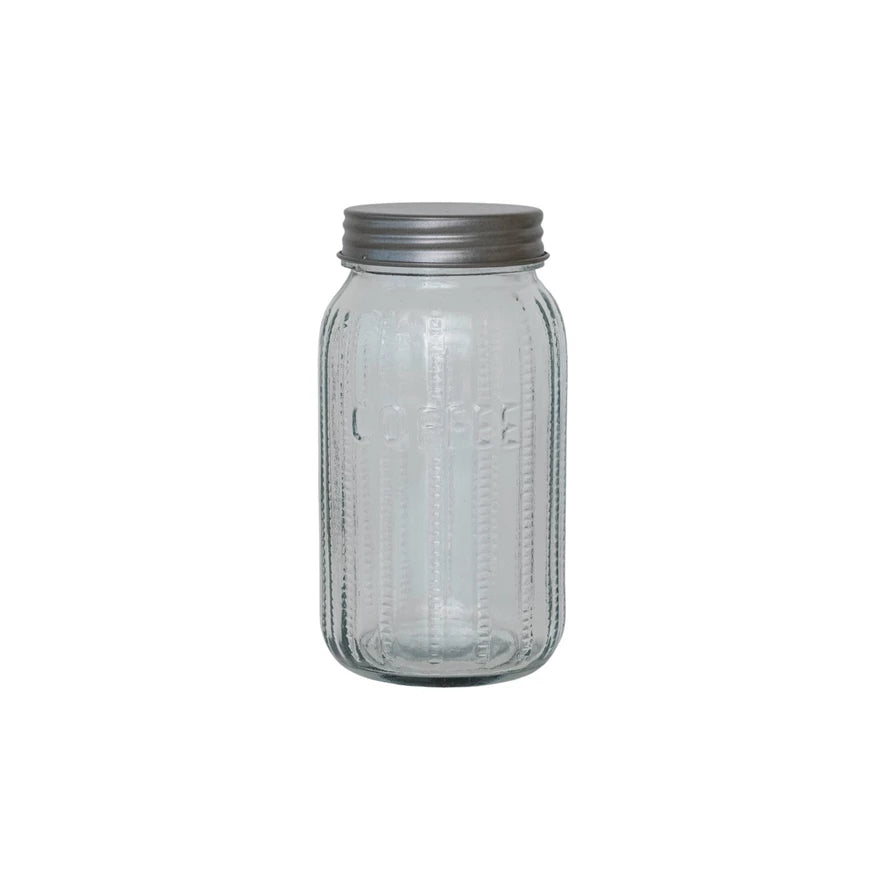 Premium Glass Coffee Jar with Airtight Lid - Perfect for Storing Fresh Coffee Beans, Grounds & Tea - Ideal for Kitchen, Pantry & Office Use