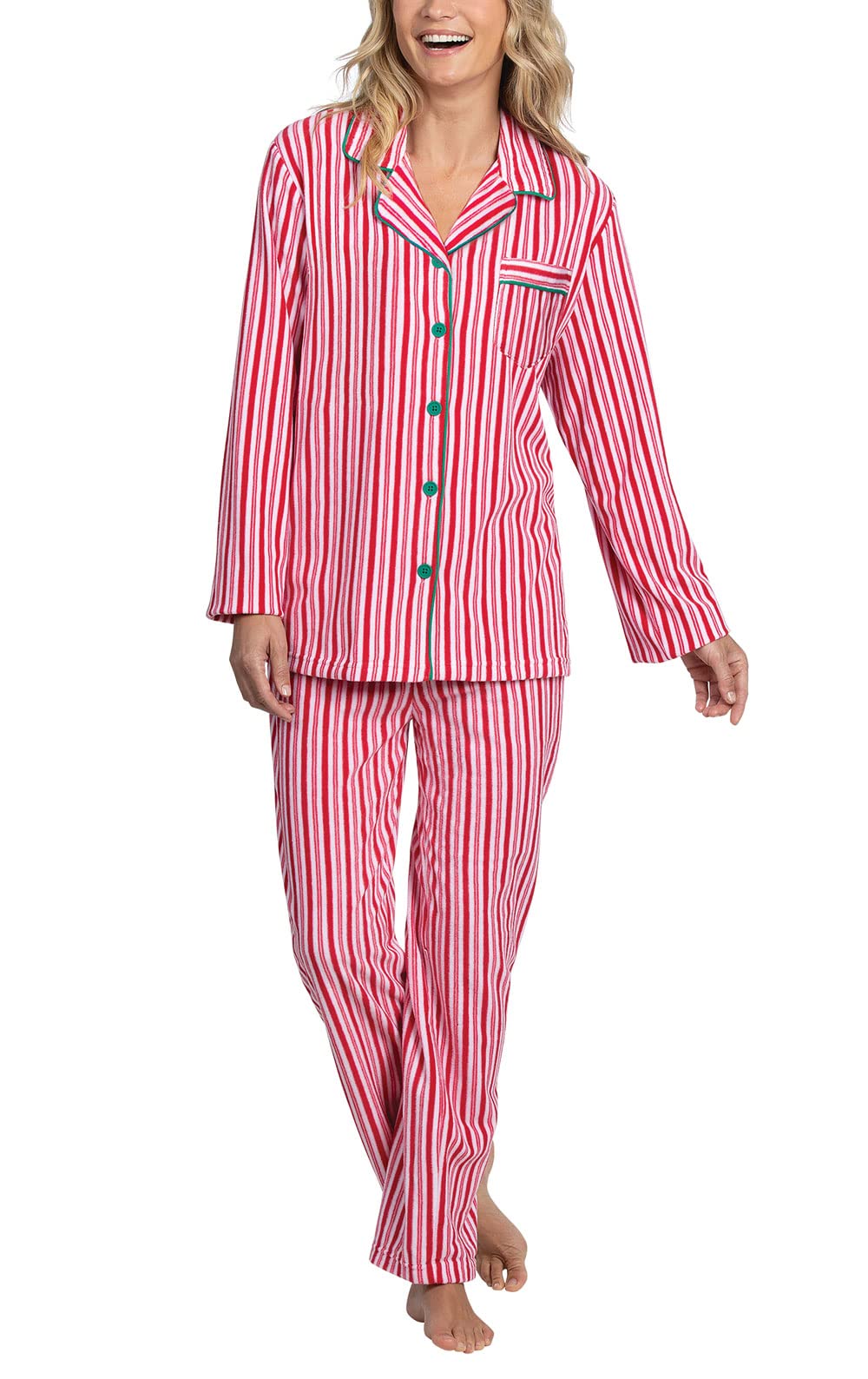PajamaGram Women's Fleece Pajama Sets - Cozy Winter Sleepwear for Women | Perfect for Cold Nights & Holiday Gifts