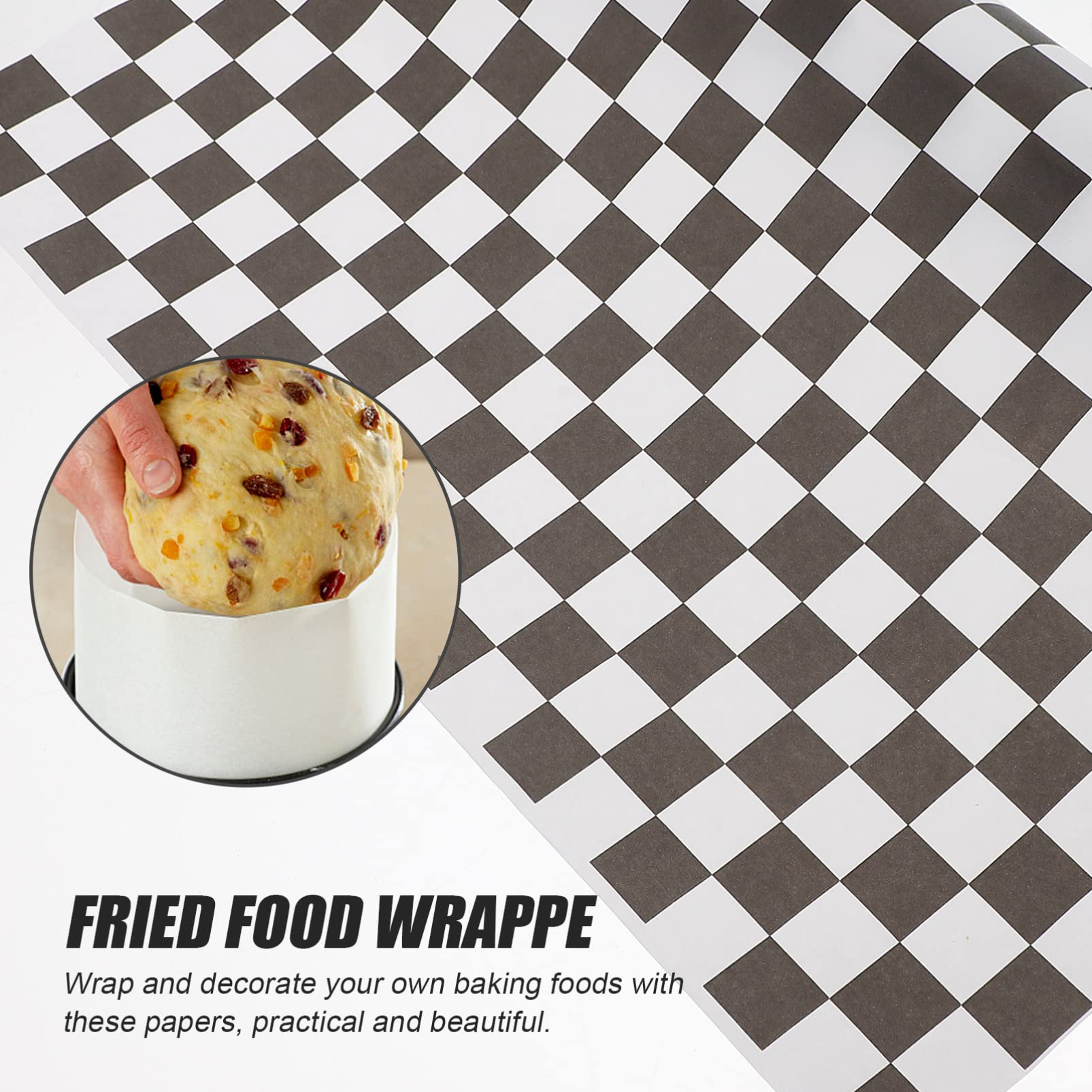 100pcs Premium Sandwich Wrapping Paper - Food Safe Burger & Snack Wraps, Basket Liners for Sandwiches, Burgers & Snacks | Perfect for Home, Restaurants, Picnics & Air Fryer/Oven Use