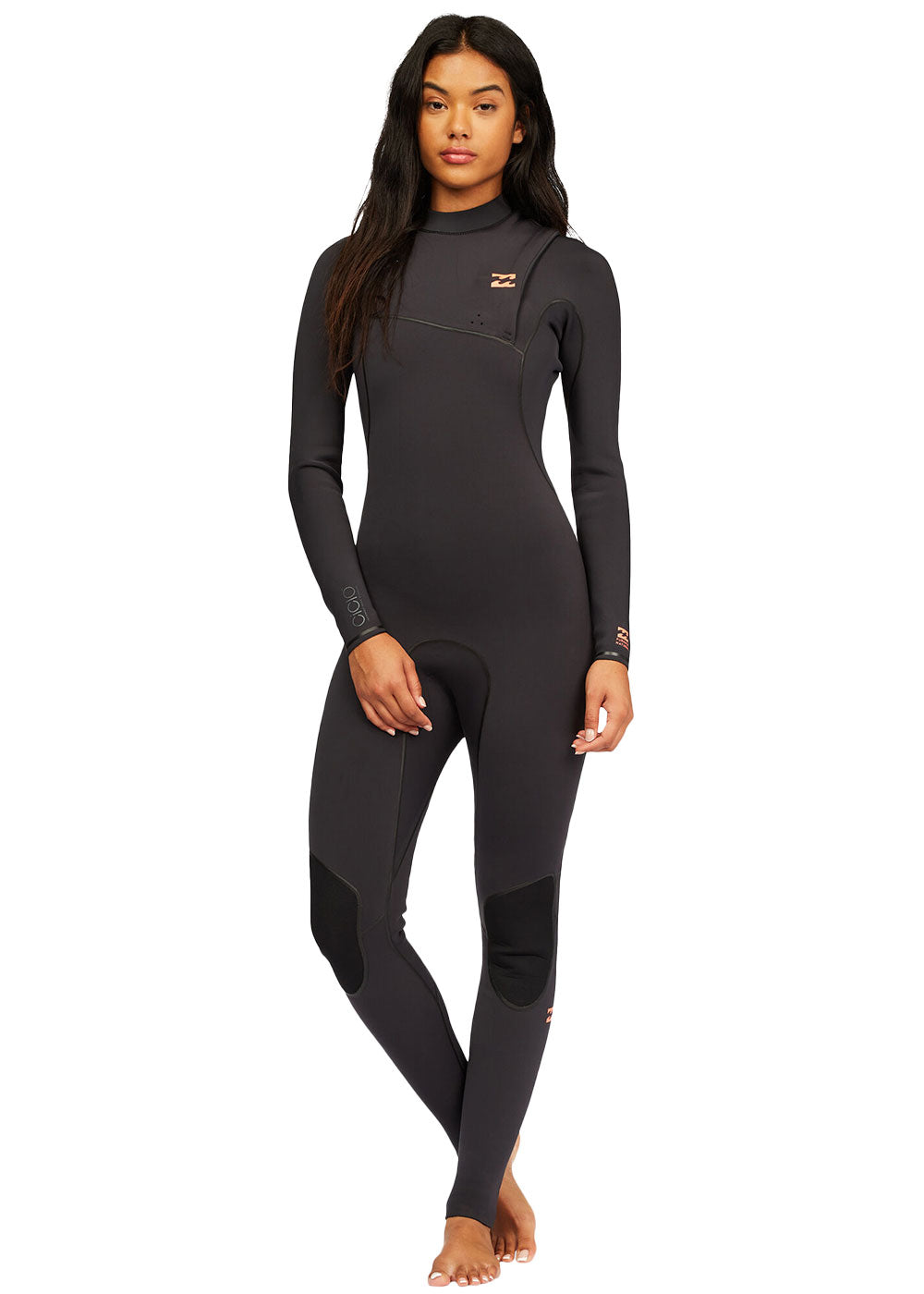 Billabong Women's 4/3mm Furnace Natural GBS Zipperless Steamer Wetsuit - Warm & Flexible Surfing, Diving & Water Sports Gear