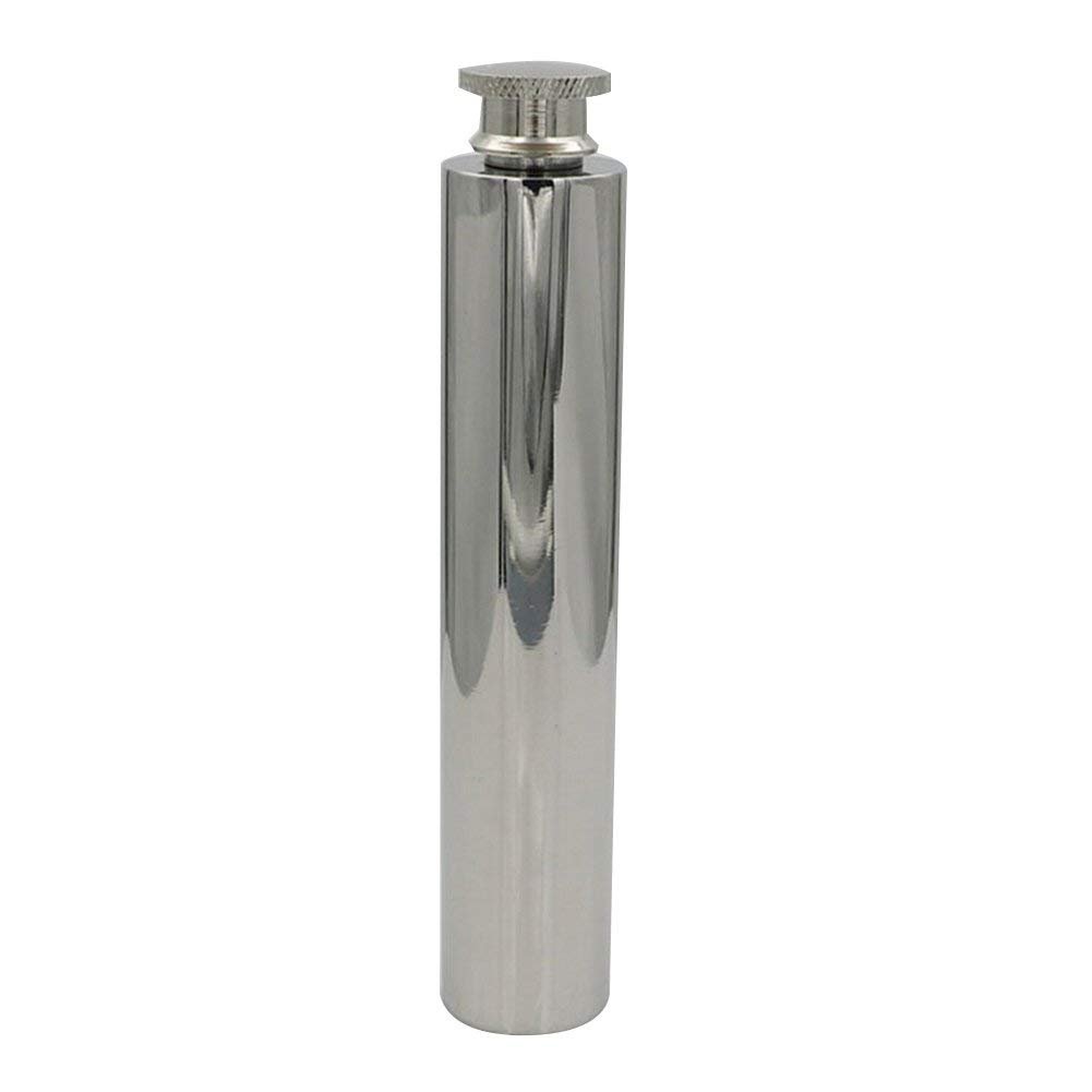 Portable 2 oz Stainless Steel Hip Flask with Funnel - Leakproof Liquor & Wine Container for Outdoor, Travel, Camping & Gifts